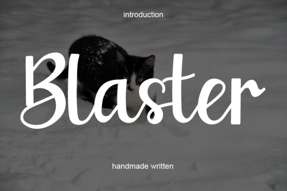 Blaster Font Poster 1