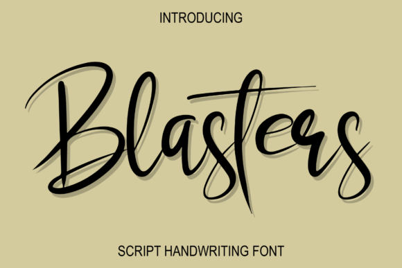 Blasters Font Poster 1