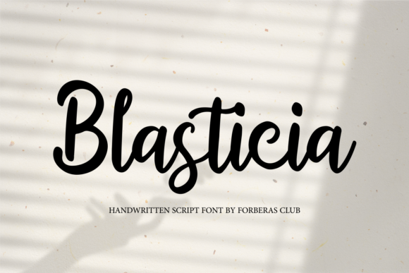 Blasticia Font Blasticia Font Poster 1