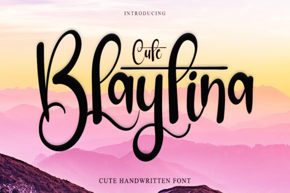 Blaytina Cute Font Poster 1