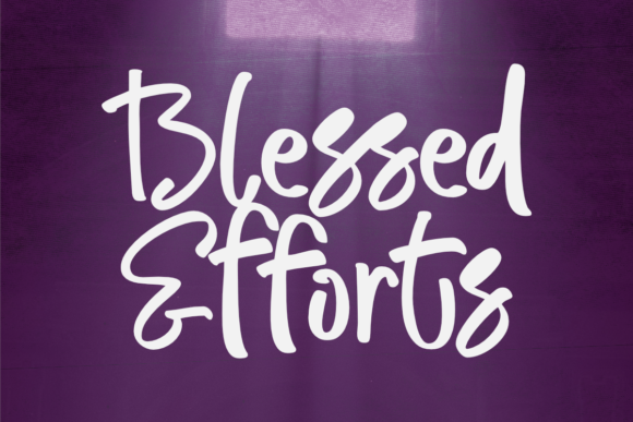 Blessed Efforts Font Poster 1