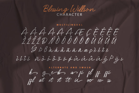 Blessing Willson Font Poster 9