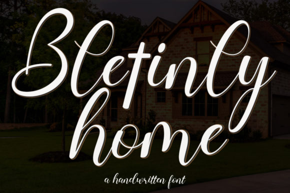 Bletinly Home Font Poster 1
