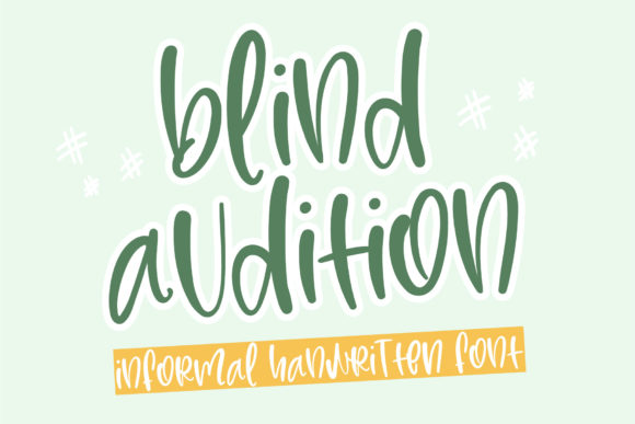 Blind Audition Font