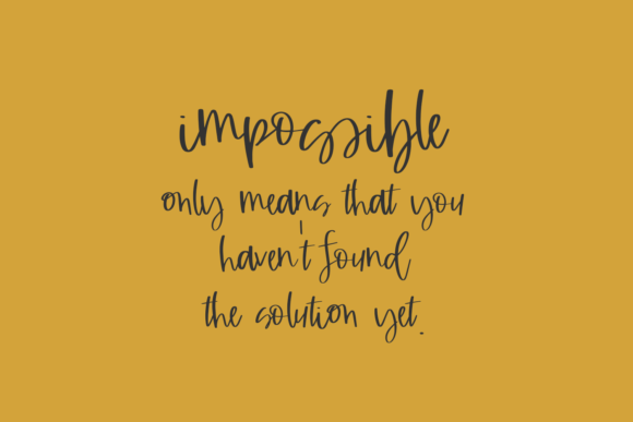 Blindside Script Font Poster 9