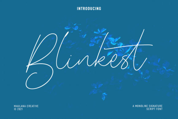 Blinkest Script Font Poster 1