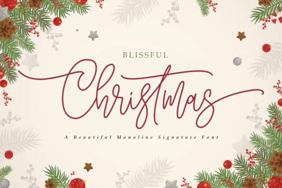 Blissful Christmas Font Poster 1