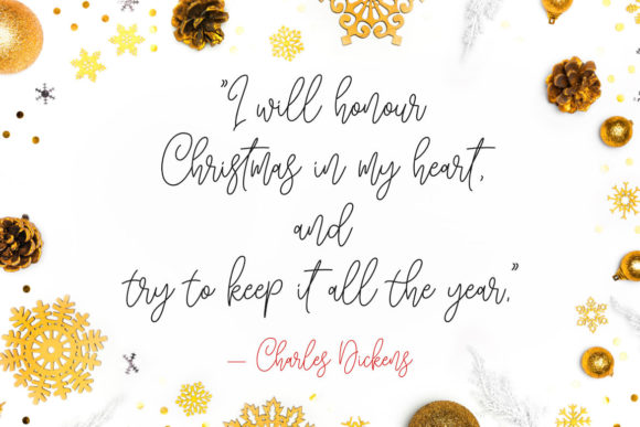 Blissful Christmas Font Poster 4