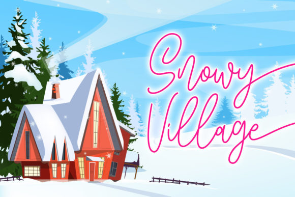 Blissful Christmas Font Poster 7