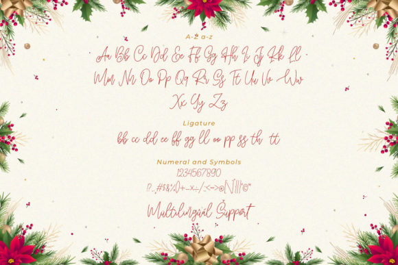 Blissful Christmas Font Poster 9