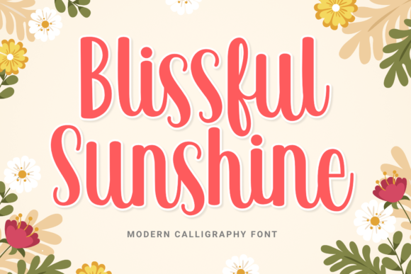 Blissful Sunshine Font Poster 1