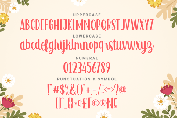 Blissful Sunshine Font Poster 2
