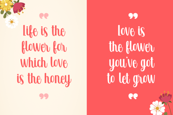 Blissful Sunshine Font Poster 3