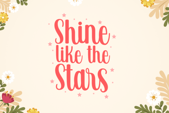 Blissful Sunshine Font Poster 5
