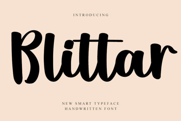Blittar Font