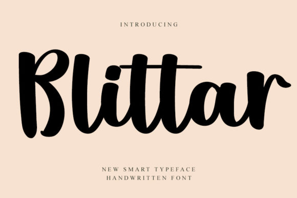 Blittar Font Poster 1