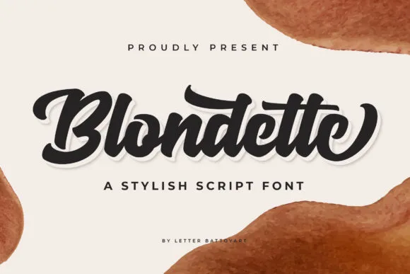 Blondette Font Poster 1