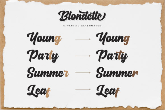Blondette Font Poster 11