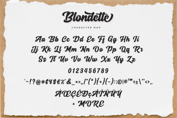 Blondette Font Poster 10
