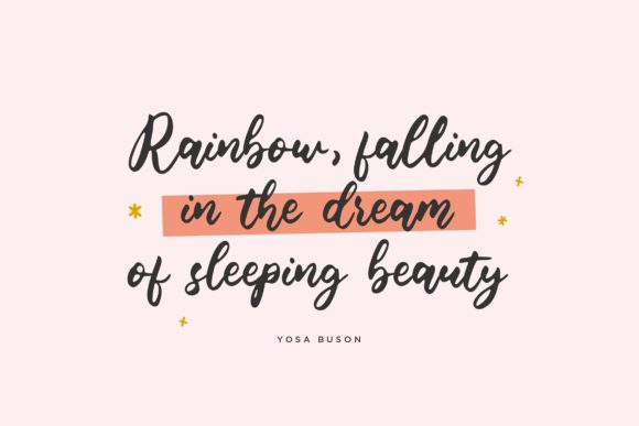 Blondie Rainbow Font Poster 3