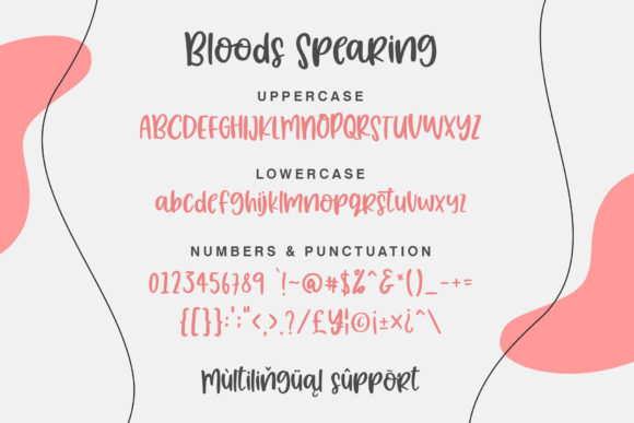 Bloods Spearing Font Poster 6