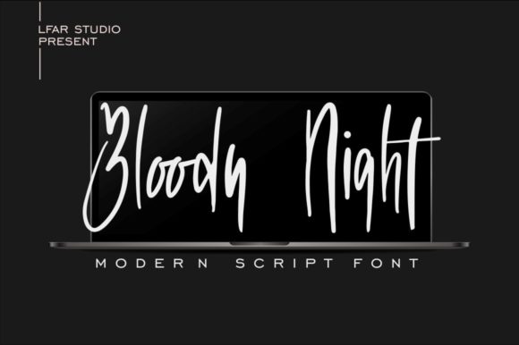 Bloody Night Font Poster 1