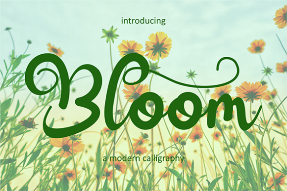 Bloom Font Poster 1