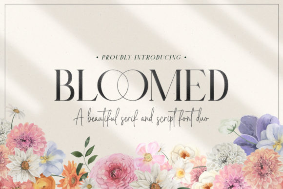 Bloomed Duo Font Poster 1