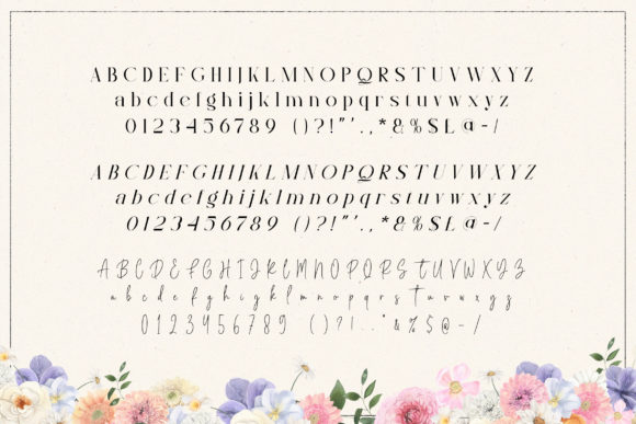 Bloomed Duo Font Poster 7