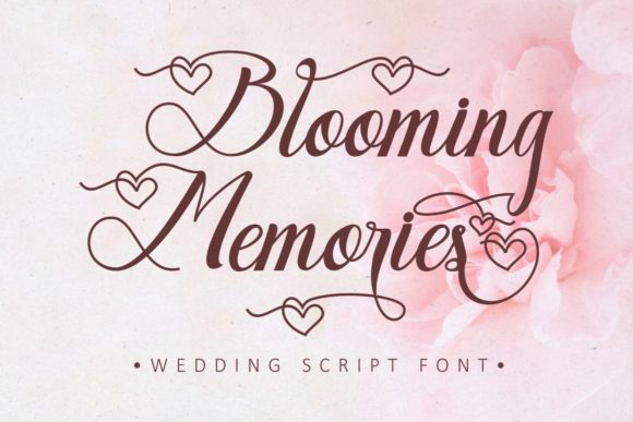 Blooming Memories Font Poster 1