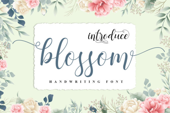 Blossom Font Poster 1