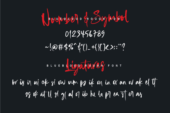 Blueblood Font Poster 14