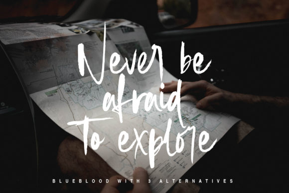 Blueblood Font Poster 8