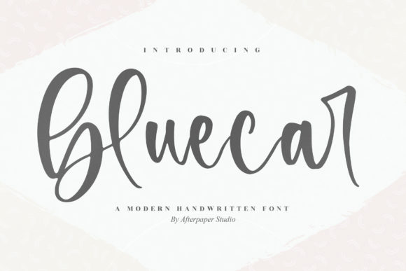 Bluecar Font Poster 1