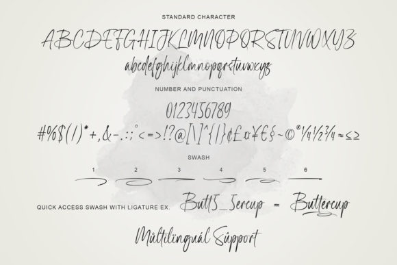Bluegold Font Poster 6