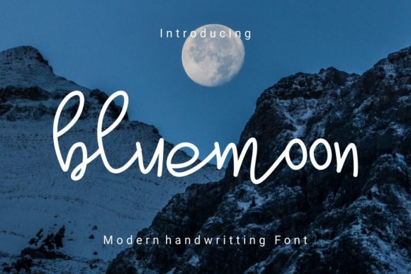 Bluemoon Font Poster 1