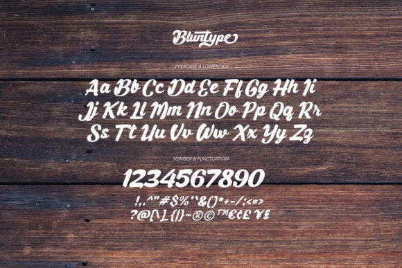 Bluntype Font Poster 6