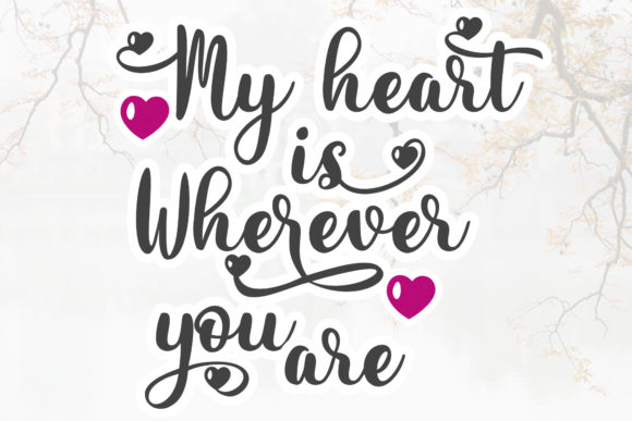 Blurry Loving Font Poster 2