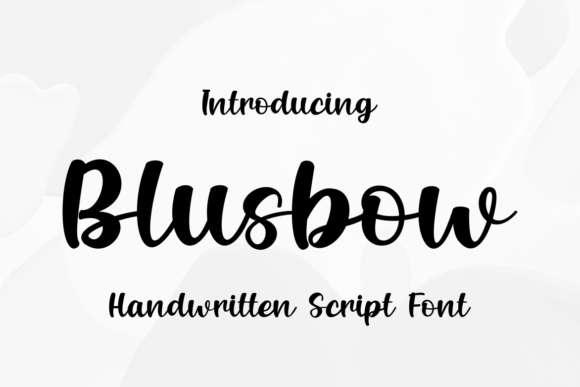 Blusbow Font Poster 1