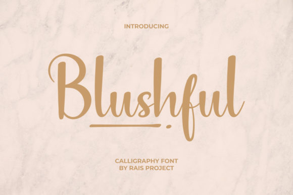 Blushful Font Poster 1