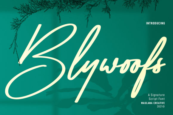 Blywoofs Font Poster 1