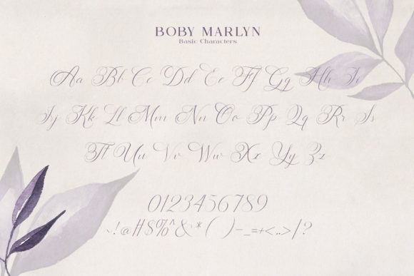 Boby Marlyn Font Poster 3