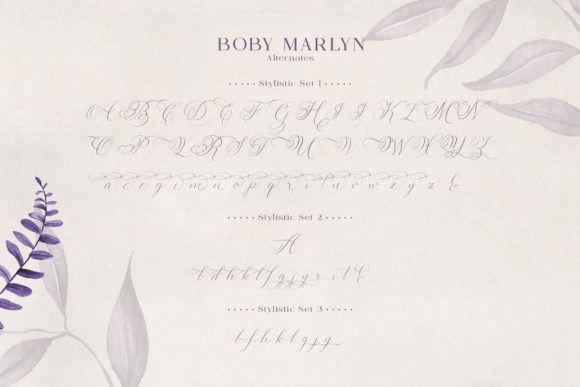 Boby Marlyn Font Poster 5