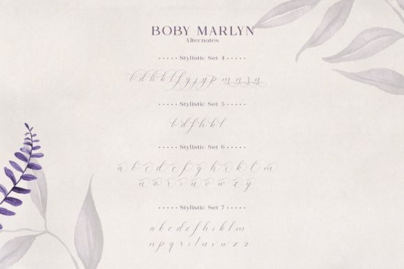 Boby Marlyn Font Poster 6