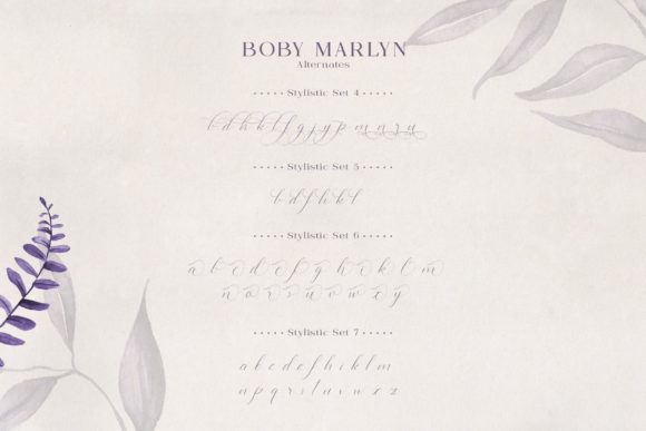 Boby Marlyn Font Poster 6
