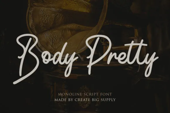 Body Pretty Script Font Body Pretty Script Font Poster 1
