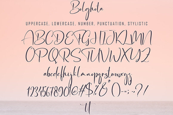 Boghota Font Poster 8