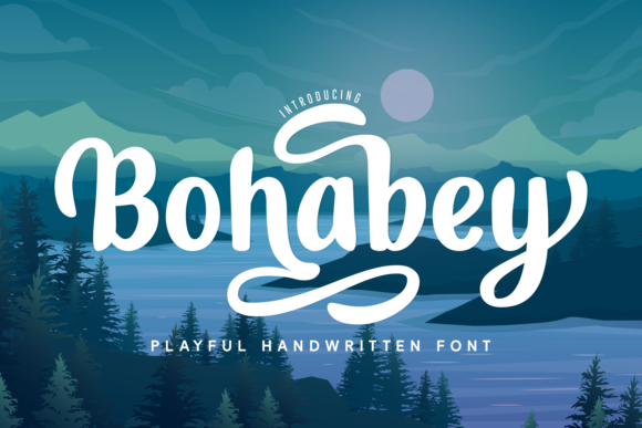 Bohabey Font Bohabey Font Poster 1