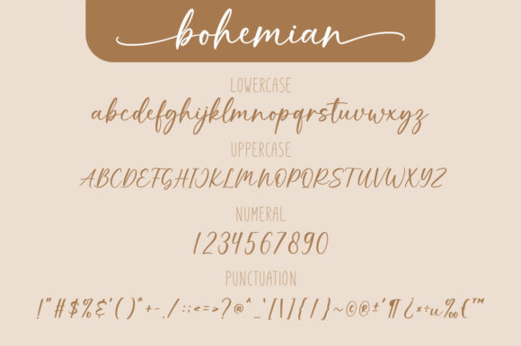 Bohemian Font Poster 8