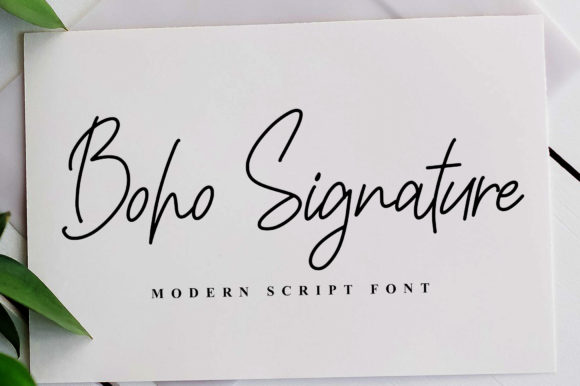 Boho Signature Font Poster 1